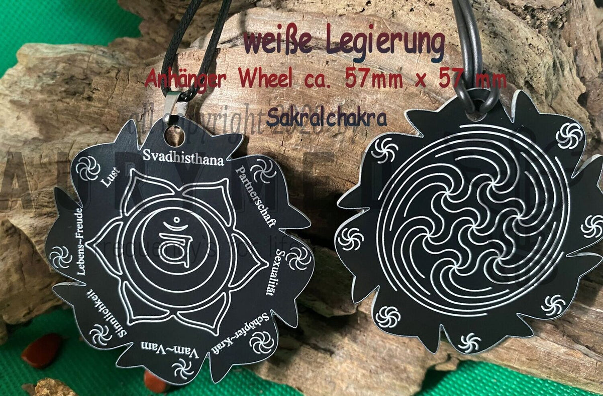Chakren Wheel Anhänger Komplettset – Produktansicht 1