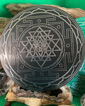 94 mm Disc 2er-Set – Lakhovsky MWO + Sri Yantra – zinnlegiert / schwarz – Produktansicht 1