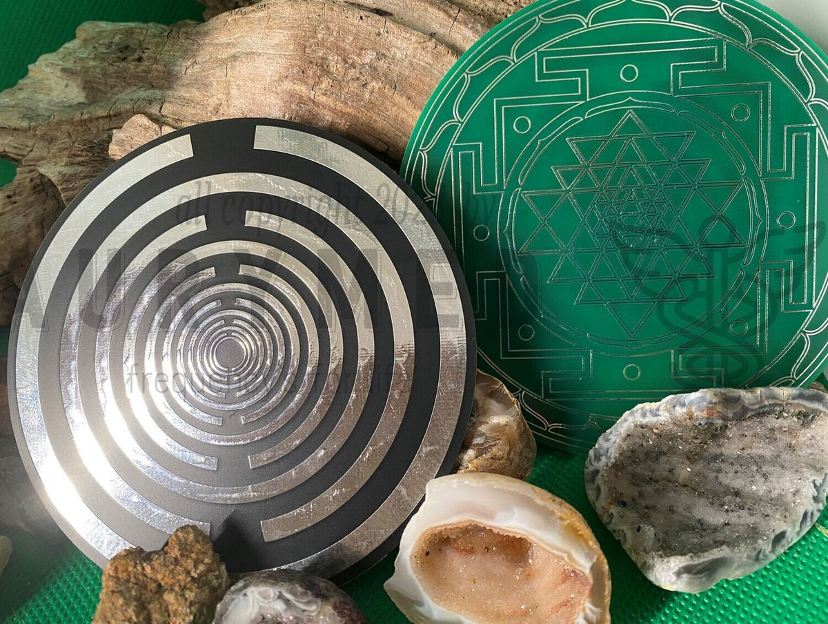 94 mm Discs – Lakhovsky MWO & Sri Yantra – Farbe, Legierung und Stückzahl wählbar – Galerie