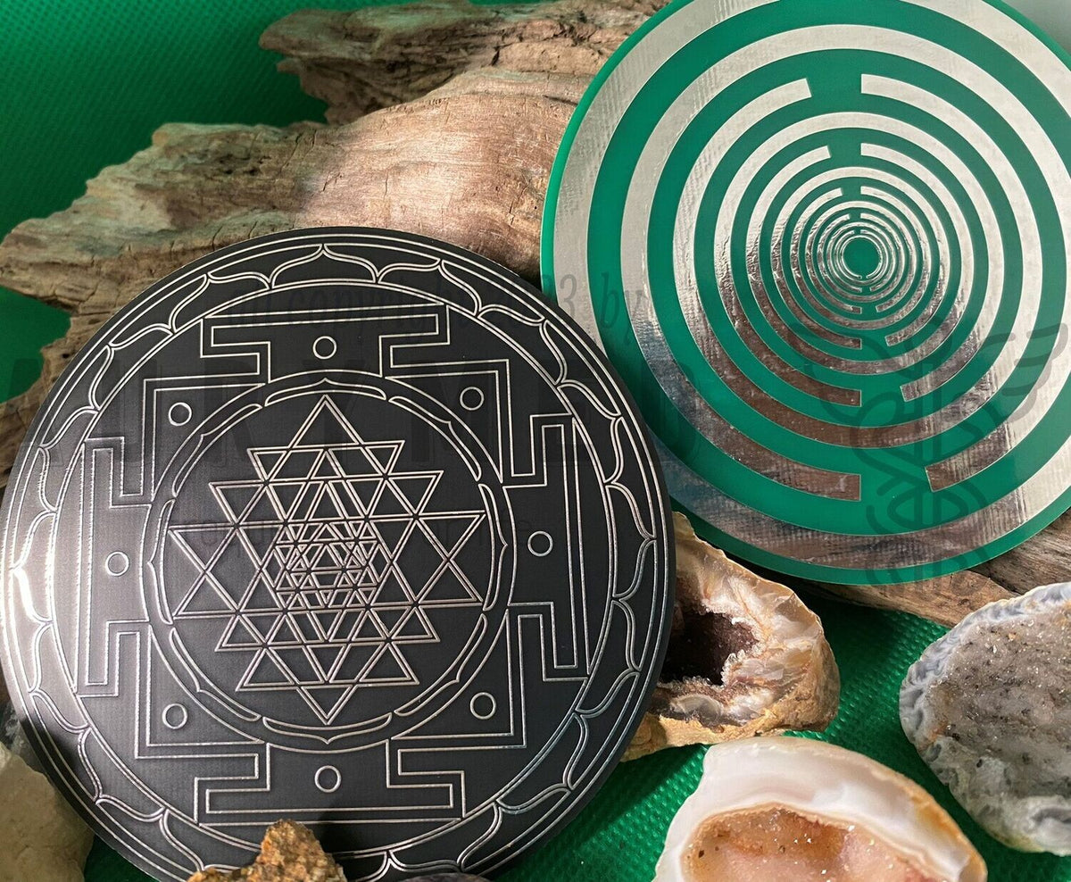 94 mm Discs – Lakhovsky MWO & Sri Yantra – Farbe, Legierung und Stückzahl wählbar – Galerie