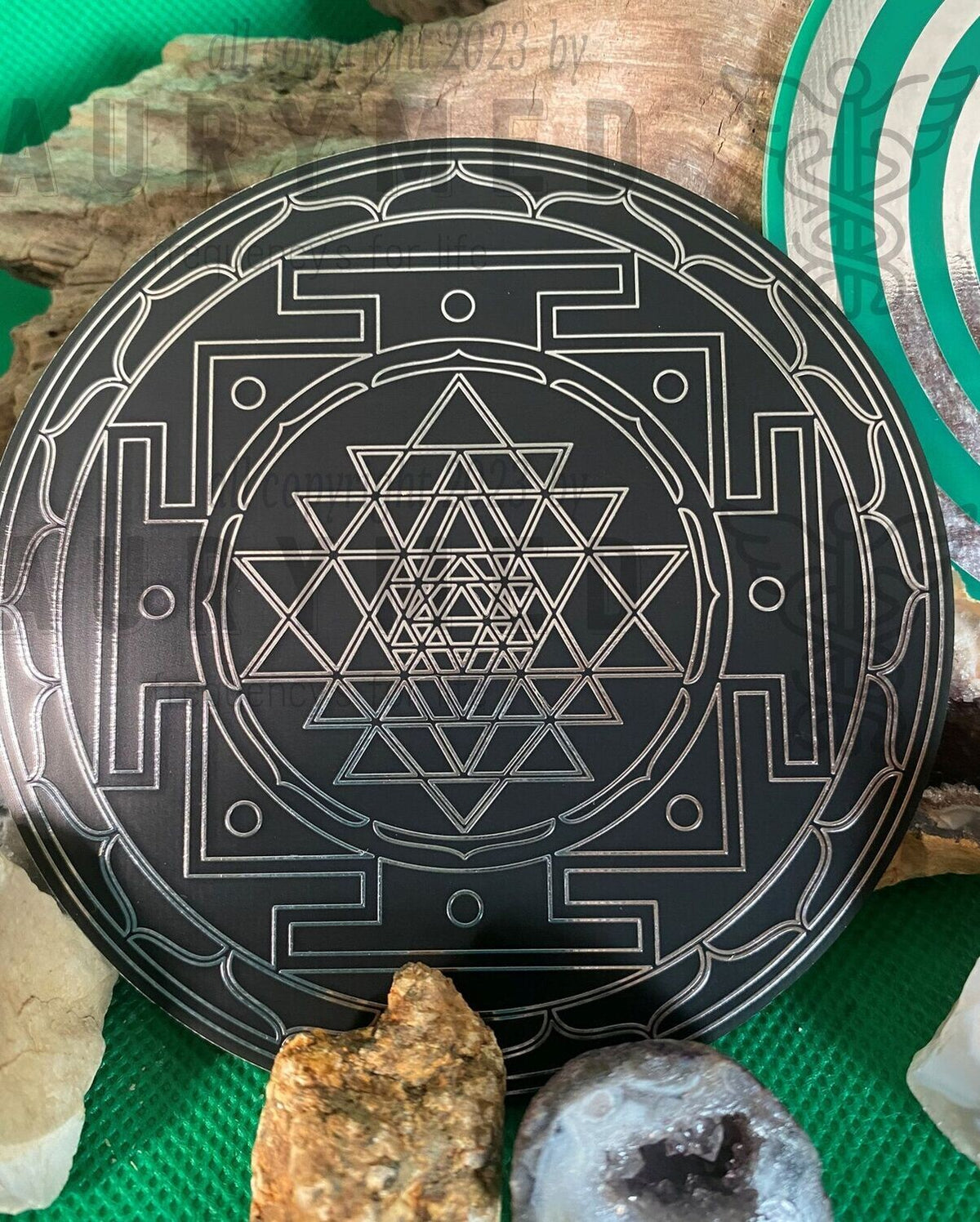 94 mm Discs – Lakhovsky MWO & Sri Yantra – Farbe, Legierung und Stückzahl wählbar – Galerie