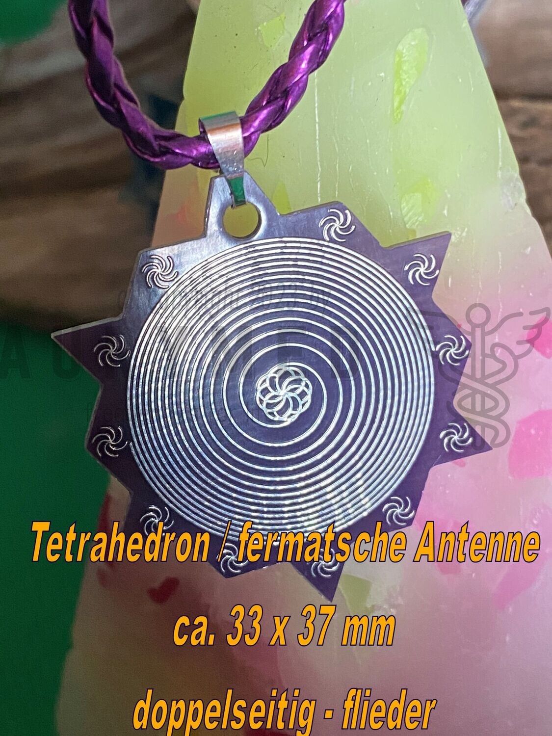 Tetrahedron Anhänger. ca 33x37 mm – Produktansicht 2