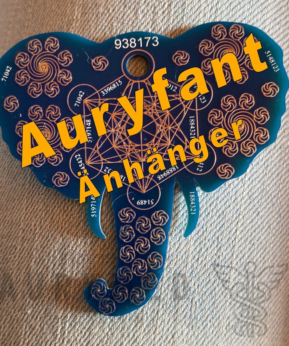 Krafttier Anhänger Elefant – Produktansicht 1