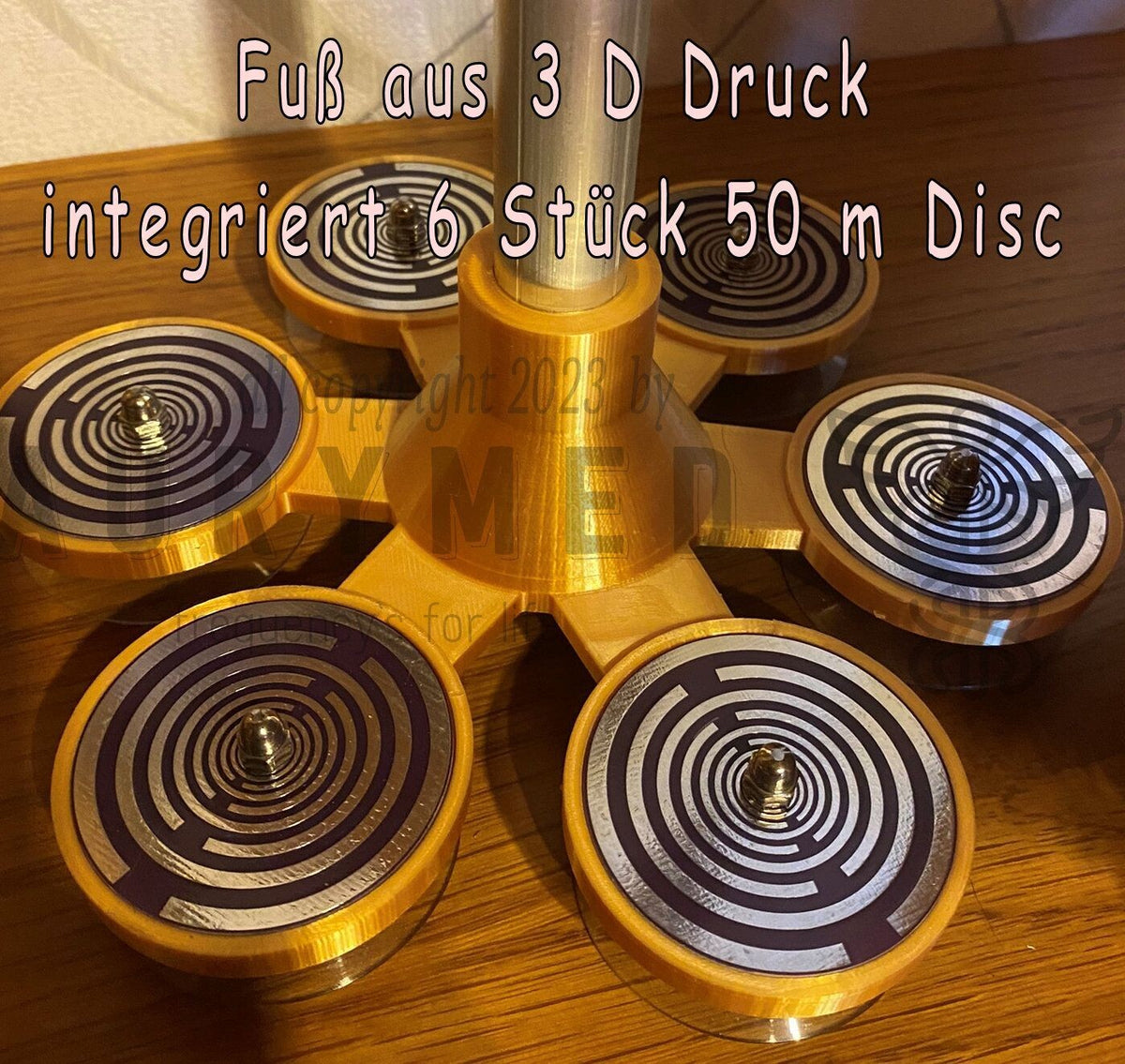 240 mm AURYMED MWA to Go – Lakhovsky MWO – Farbe wählbar – mit 3D-Druck-Resonanzständer – Galerie