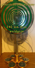240 mm Disc – Aury`s MWA to Go in grün, Lakhovsky MWO – Resonanz Ständer aus 3 D Druck PLA – Produktansicht 1