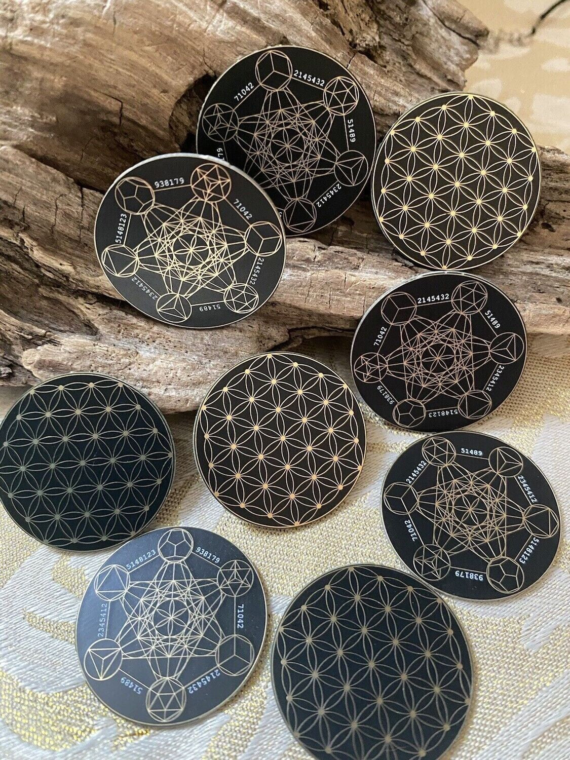 30 mm Discs – Blume des Lebens & Metatron – Sparset