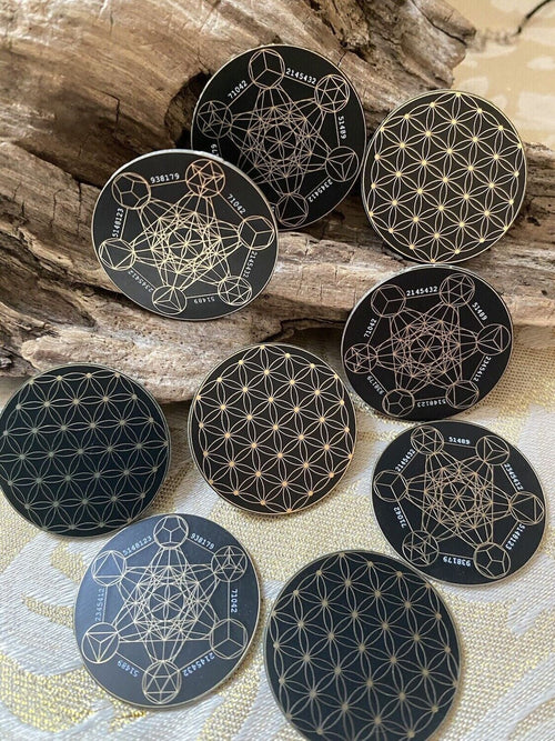 30 mm Discs – Blume des Lebens & Metatron – Sparset