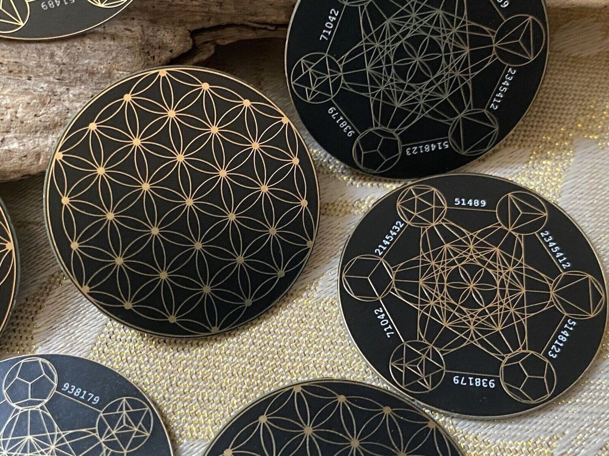 30 mm Discs – Blume des Lebens & Metatron – Sparset