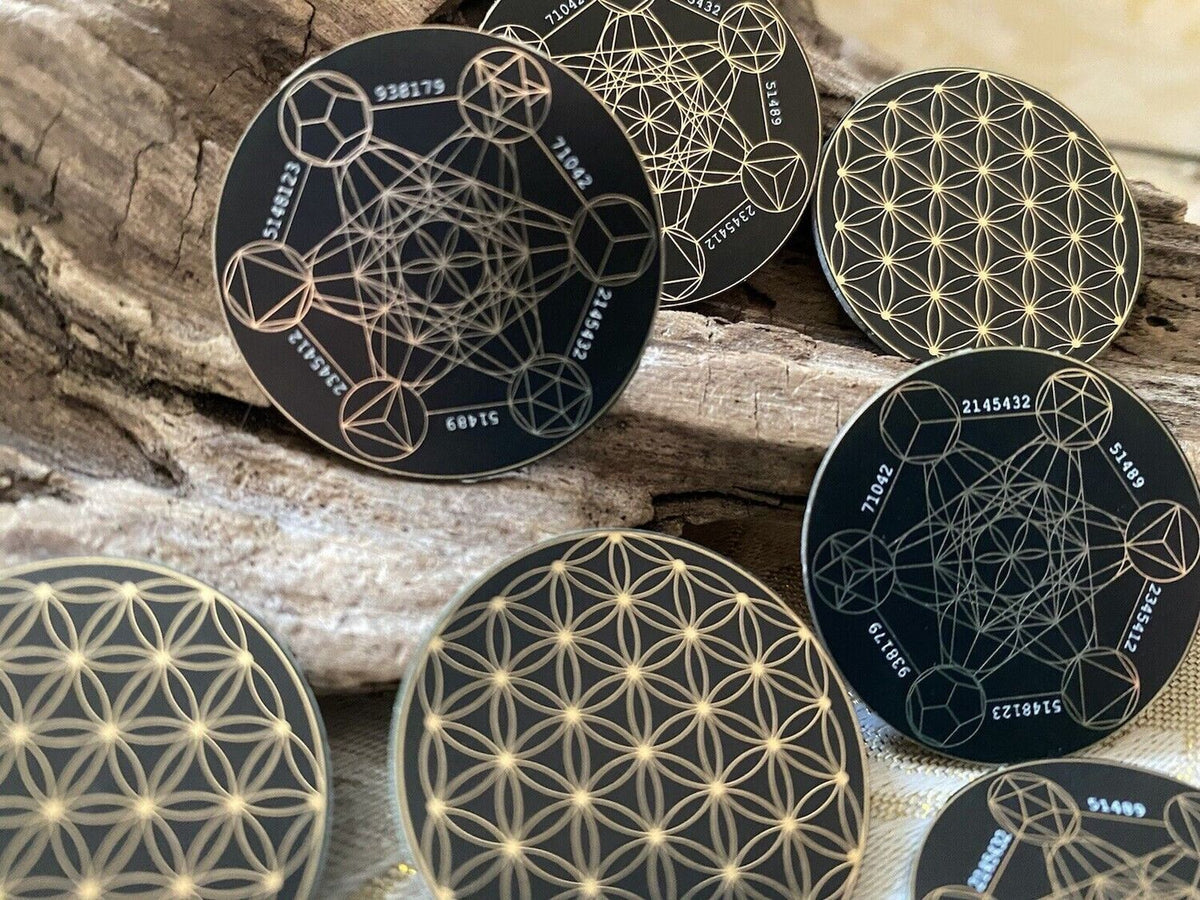 30 mm Discs – Blume des Lebens & Metatron – Sparset