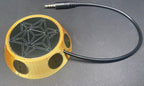 50 mm VibraNex UFO – silk golden, Oberflächenplatte zinnlegiert – Produktansicht 1