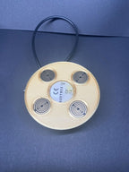 50 mm VibraNex UFO – silk golden, Oberflächenplatte zinnlegiert – Produktansicht 1