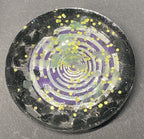 50 mm VibraNex UFO – silk golden, Oberflächenplatte zinnlegiert – Produktansicht 1