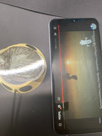 50 mm VibraNex UFO – silk golden, Oberflächenplatte zinnlegiert – Produktansicht 1
