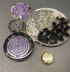50 mm VibraNex UFO – silk golden, Oberflächenplatte zinnlegiert – Produktansicht 1