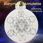 Anhänger Metatron, weiß, zinnlegiert, doppelseitig ca. 52 mm x62 mm – Produktansicht 1