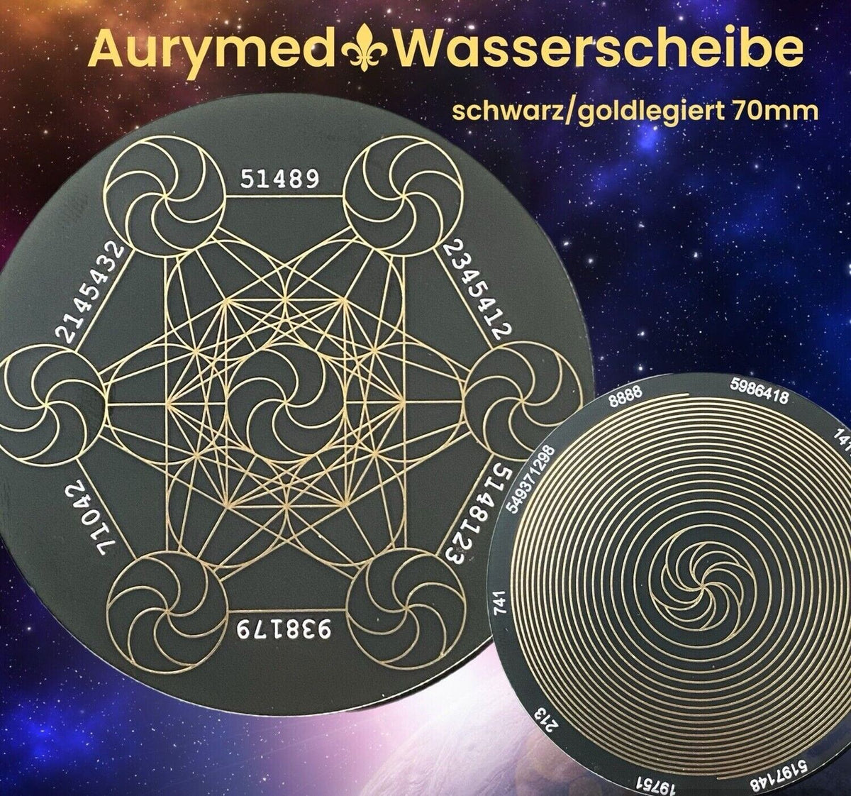 70 mm Discs – Metatron & Bifilar-Fermat – Farbe, Legierung und Stückzahl wählbar – Bild 6