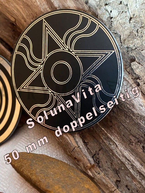 50 mm Discs – Shamash & Lakhovsky MWO – 2er-Set – Nachtschwarz – Bild 2
