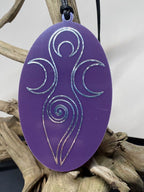 Amulett – Disc – Dreifaltigkeits – – Bifilar / Fermat – zinnlegiert / flieder lila – Produktansicht 1