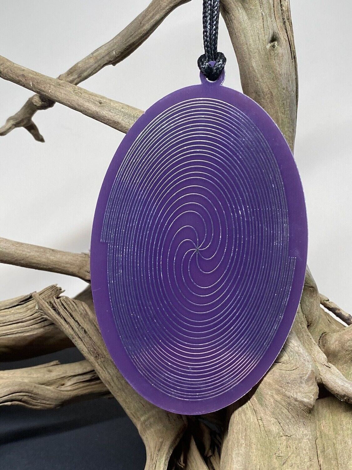 Amulett – Disc – Dreifaltigkeits – – Bifilar / Fermat – zinnlegiert / flieder lila – Produktansicht 1