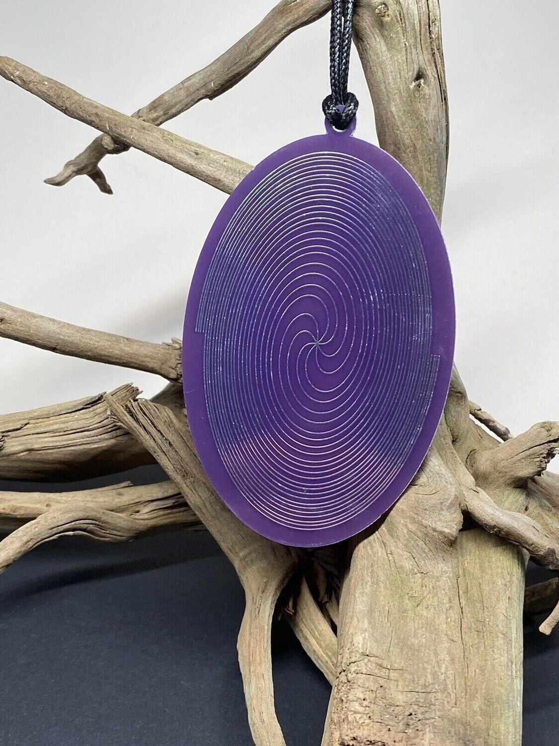 Amulett – Disc – Dreifaltigkeits – – Bifilar / Fermat – zinnlegiert / flieder lila – Produktansicht 1