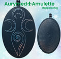 Amulett – Disc – Dreifaltigkeits – – Bifilar / Fermat – zinnlegiert / schwarz – Produktansicht 1