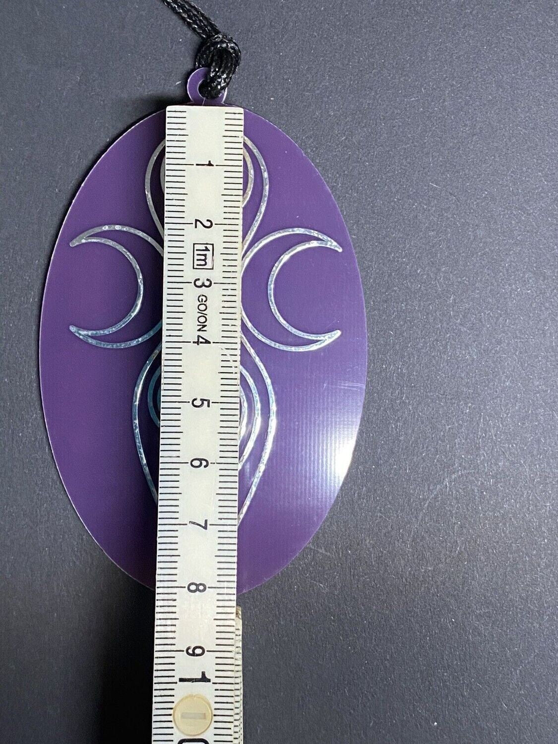 Amulett – Disc – Dreifaltigkeits – – Bifilar / Fermat – zinnlegiert / flieder lila – Produktansicht 1