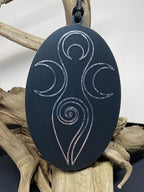 Amulett – Disc – Dreifaltigkeits – – Bifilar / Fermat – zinnlegiert / schwarz – Produktansicht 1