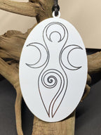Amulett – Disc – Dreifaltigkeits – – Bifilar / Fermat – zinnlegiert / weiß – Produktansicht 1