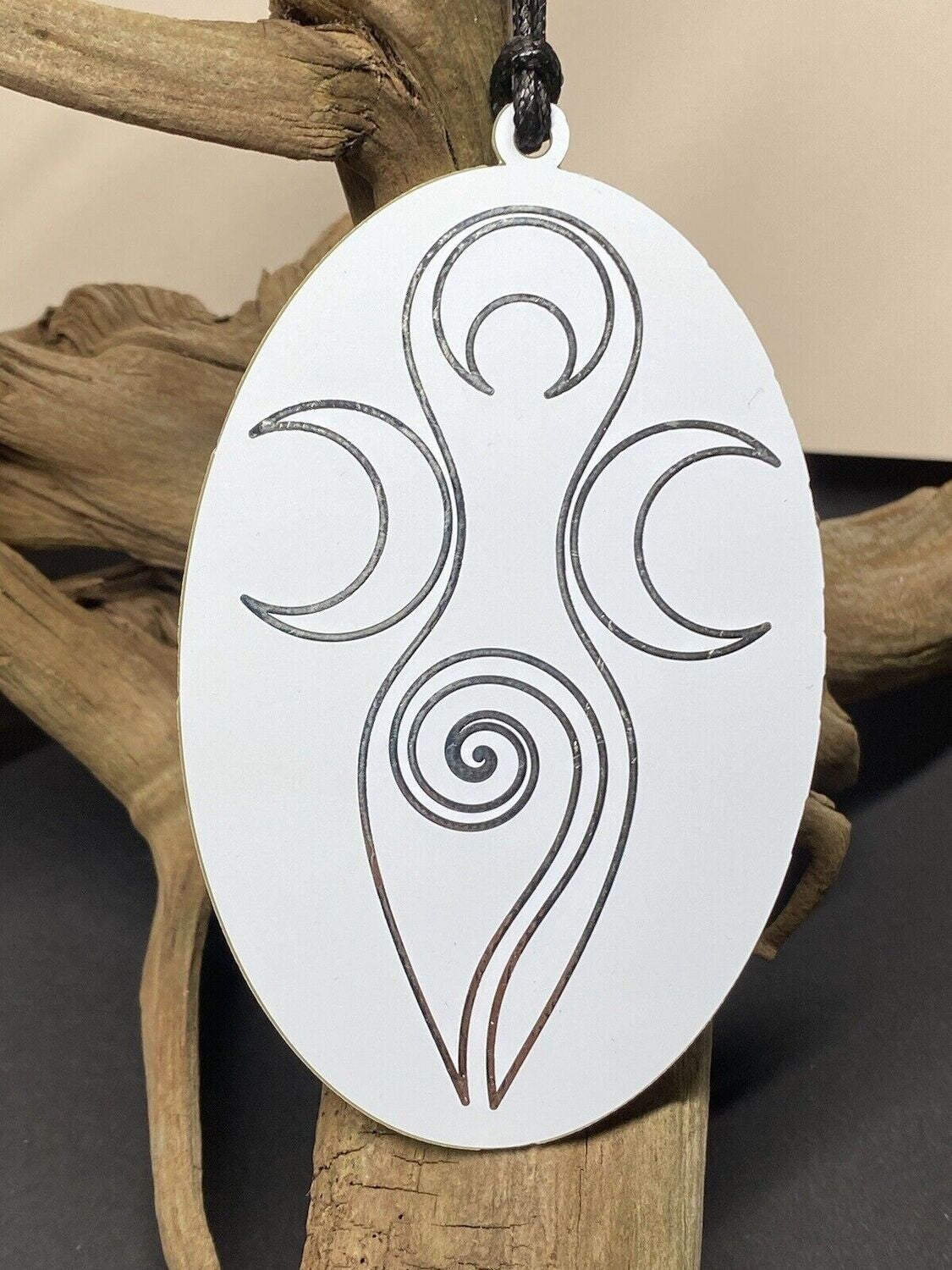 Amulett – Disc – Dreifaltigkeits – – Bifilar / Fermat – zinnlegiert / weiß – Produktansicht 1