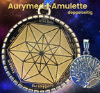 Amulett – Vector Equilibrium – 25 mm / goldlegiert / schwarz – Produktansicht 1