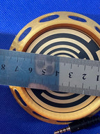 69 mm VibraNex Brunnen – silk golden, Oberflächensymbolik goldlegiert – Produktansicht 1