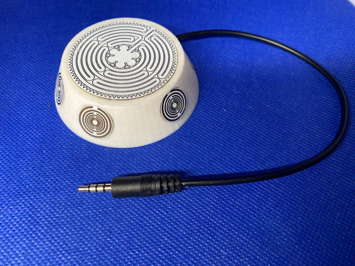 50 mm VibraNex UFO – weiß, Oberflächenplatte zinnlegiert – Produktansicht 1