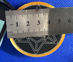 50 mm VibraNex flach – silk golden, Oberflächenplatte zinnlegiert – Produktansicht 1