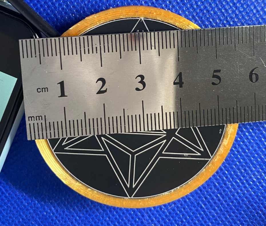 50 mm VibraNex flach – silk golden, Oberflächenplatte zinnlegiert – Produktansicht 1