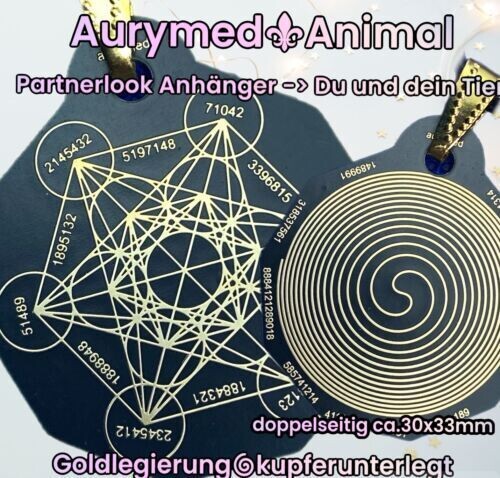 AURYMED Animal Tier Coin Schwarz – Beispiel 1