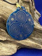 Amulett – Merkaba im Lotus mit den Worten – Merkaba + Lotus – 46 mm – Produktansicht 1