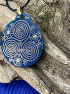 Amulett – Merkaba im Lotus mit den Worten – Merkaba + Lotus – 46 mm – Produktansicht 1