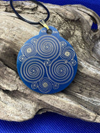 Amulett – Merkaba im Lotus mit den Worten – Merkaba + Lotus – 46 mm – Produktansicht 1