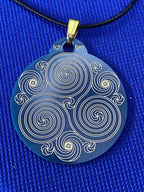 Amulett – Merkaba im Lotus mit den Worten – Merkaba + Lotus – 46 mm – Produktansicht 1