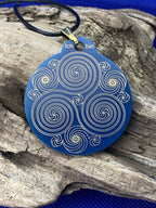 Amulett – Merkaba im Lotus mit den Worten – Merkaba + Lotus – 46 mm – Produktansicht 1