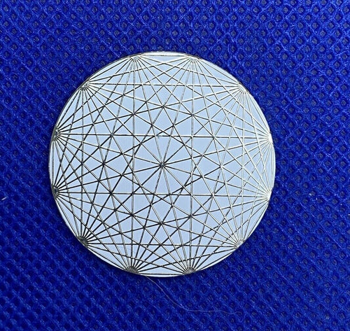 32 mm Discs – Dodecagram & Blume des Lebens – 8er-Set – Ultraweiß – Bild 2