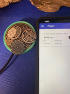50 mm VibraNex flach, silk mint grün, Oberflächenplatte goldlegiert – Produktansicht 1