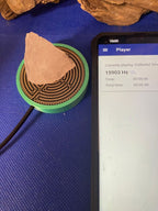 50 mm VibraNex flach, silk mint grün, Oberflächenplatte goldlegiert – Produktansicht 1
