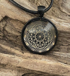 Amulett – Dodecagram – 25 mm / goldlegiert / schwarz – Produktansicht 1