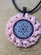 Amulett – Resin Harz Art – Vector Equilibrium – 25 mm / zinnlegiert – Produktansicht 1