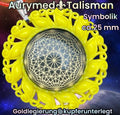 Amulett – Resin Harz Art – Dodecagram – 25 mm / goldlegiert / sonnengelb – Produktansicht 1
