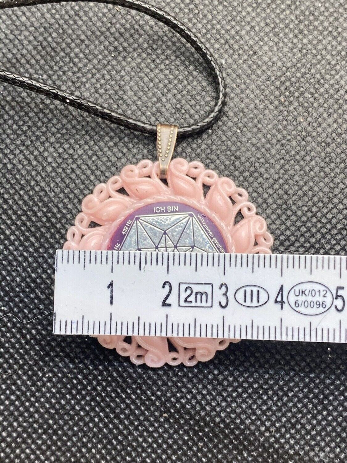 Amulett – Resin Harz Art – Vector Equilibrium – 25 mm / zinnlegiert – Produktansicht 1