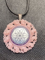 Amulett – Resin Harz Art – Vector Equilibrium – 25 mm / zinnlegiert – Produktansicht 1