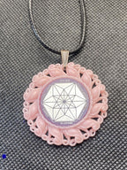 Amulett – Resin Harz Art – Vector Equilibrium – 25 mm / zinnlegiert – Produktansicht 1