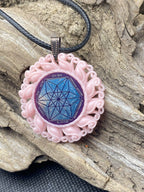 Amulett – Resin Harz Art – Vector Equilibrium – 25 mm / zinnlegiert – Produktansicht 1